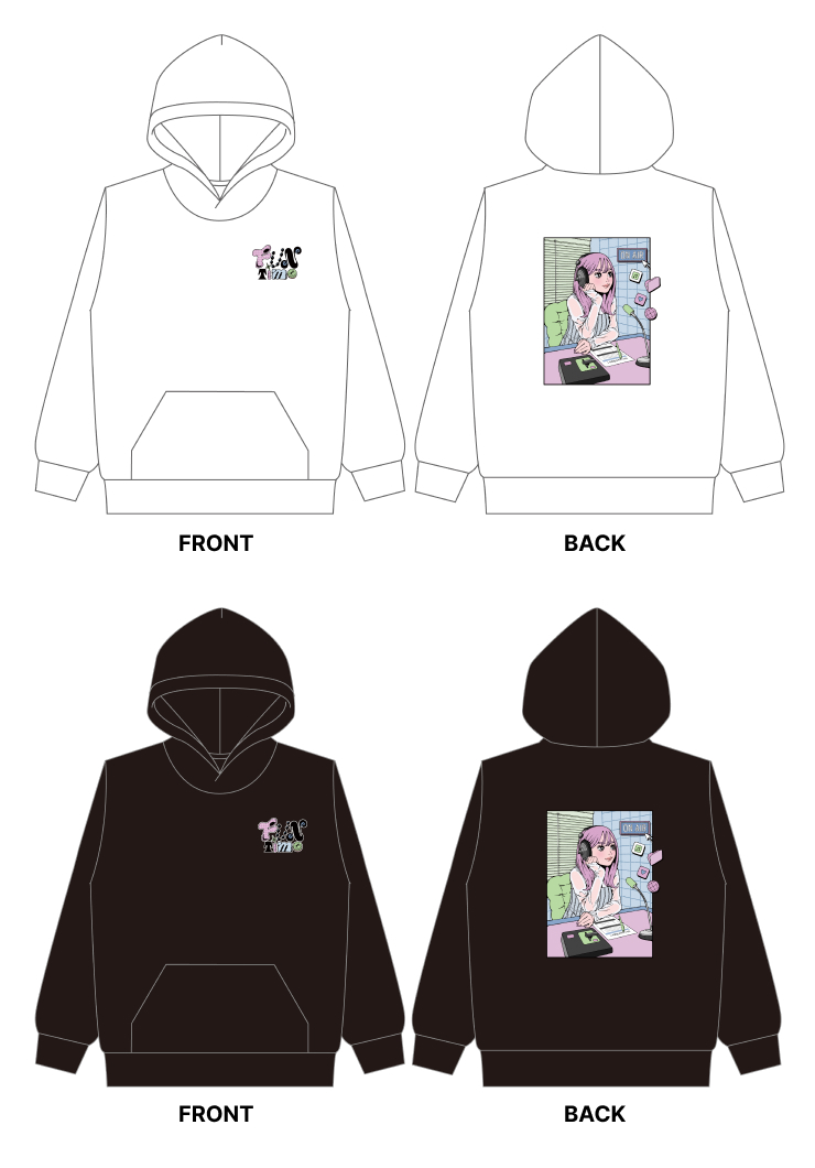  もう私服に迷わない　はためいとふぁんオリジナルパーカー 