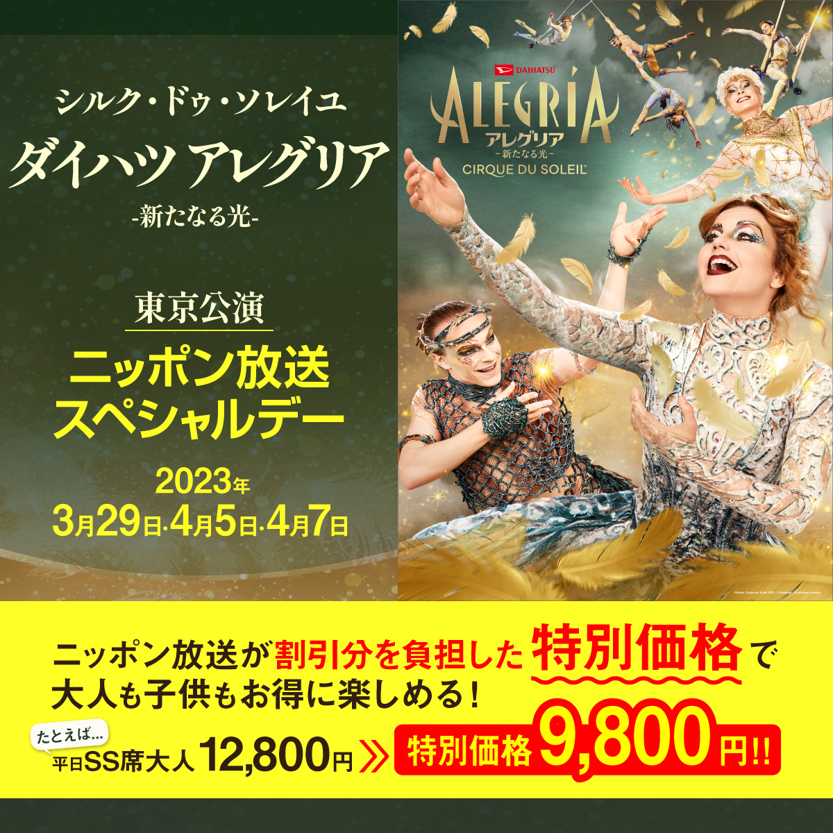 新品DVDシルクドゥソレイユ CIRQUE DU SOLEIL / アレグリア 新たなる光 